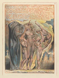 Jerusalem, Plate 32, Leaning against the pillars